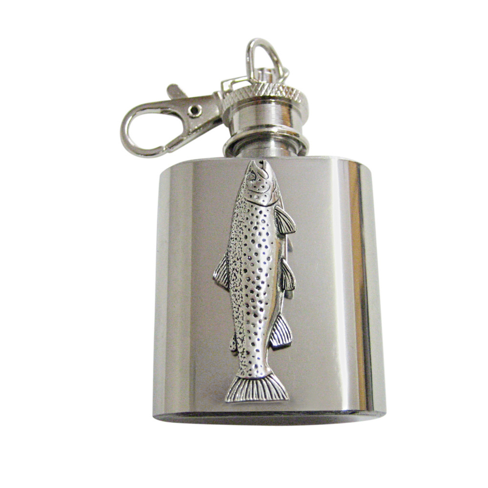 Trout Fish Keychain Flask